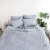 Bộ chăn ga gối Washed Cotton 4 món màu Sky Gingham 18 Bộ chăn ga gối Washed Cotton 4 món màu Sky Gingham