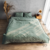 Bộ chăn ga gối Washed Cotton 4 món màu Green