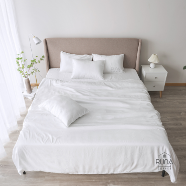 Bộ chăn ga gối Tencel 4 món màu Off White