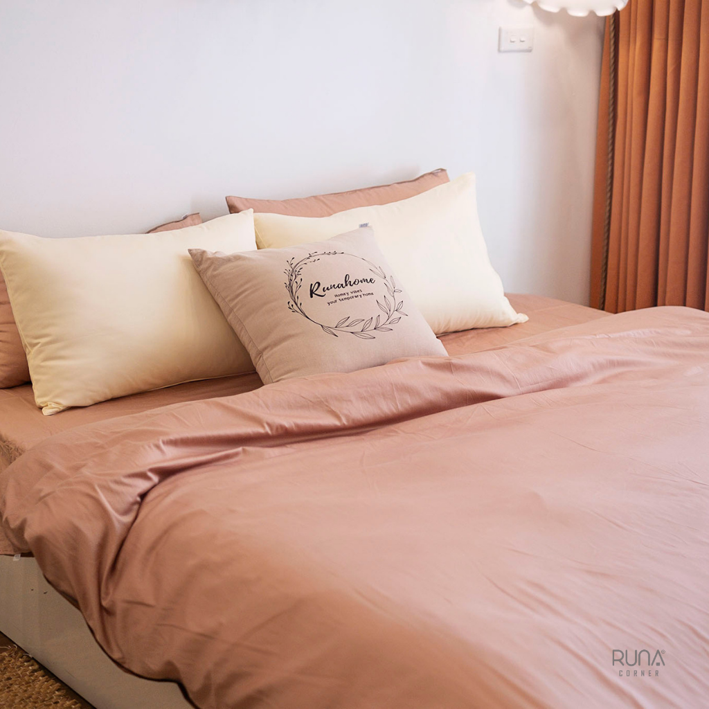 Bộ chăn ga gối Satin 4 món màu Dusty Rose
