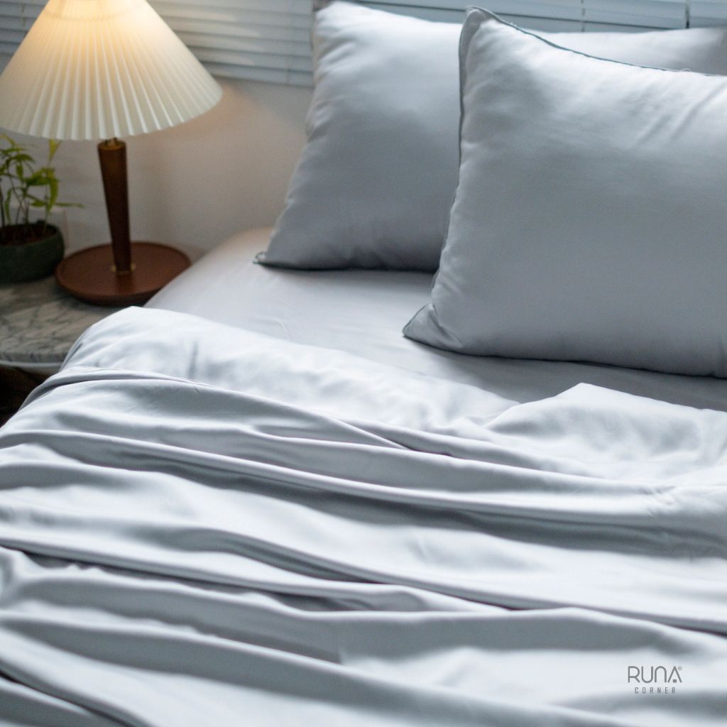 Bộ chăn ga gối Bamboo 4 món màu Light Gray 4 Bộ chăn ga gối Bamboo 4 món màu Light Gray - Ảnh 4