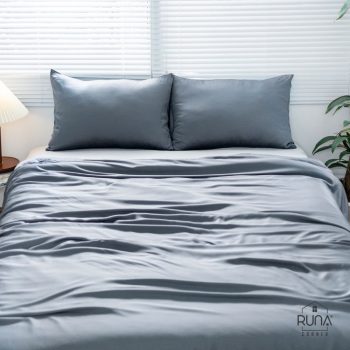 bộ chăn ga gối bamboo dark gray