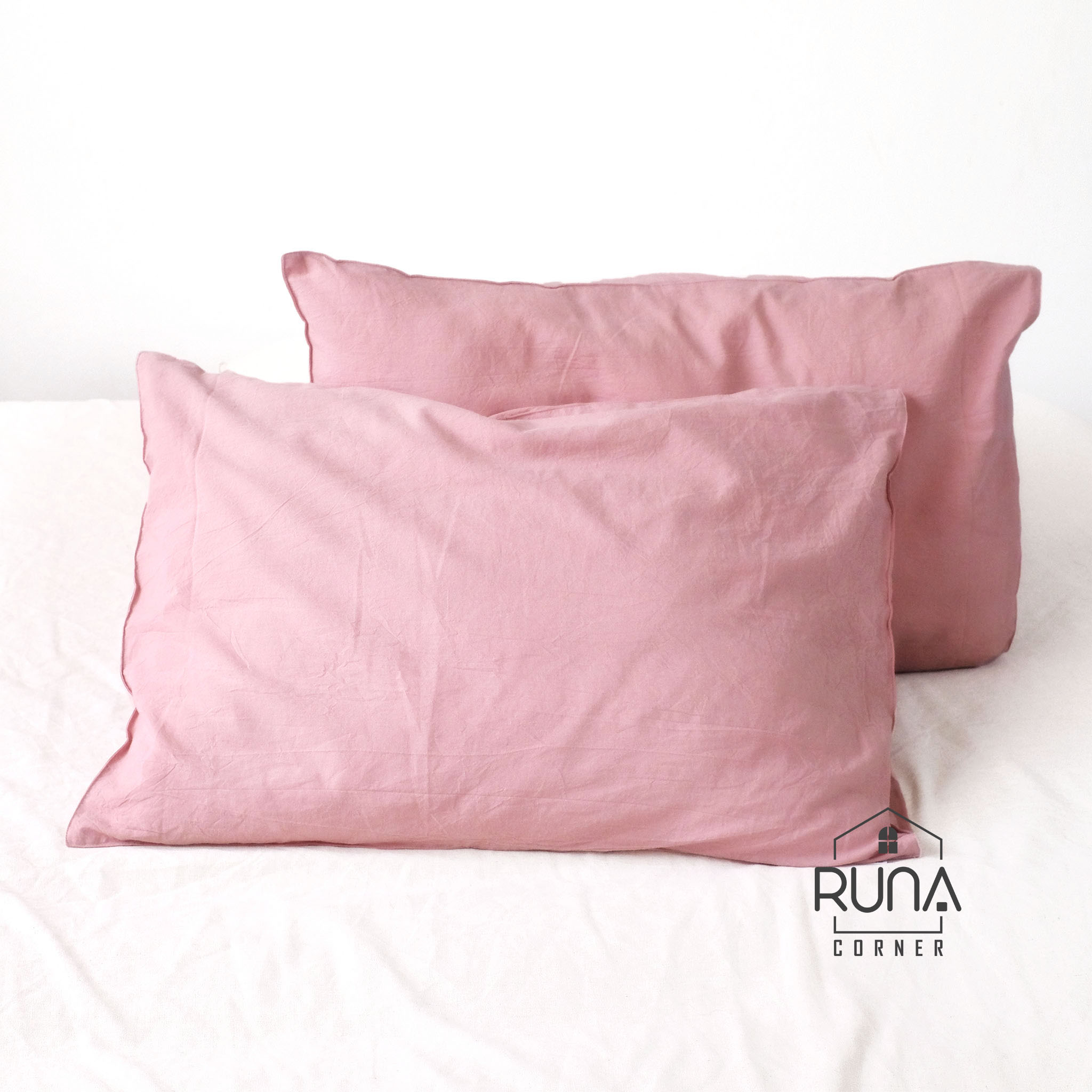 Vỏ gối Washed Cotton thấm hút, êm ái cho giấc ngủ 1 Vỏ gối washed cotton