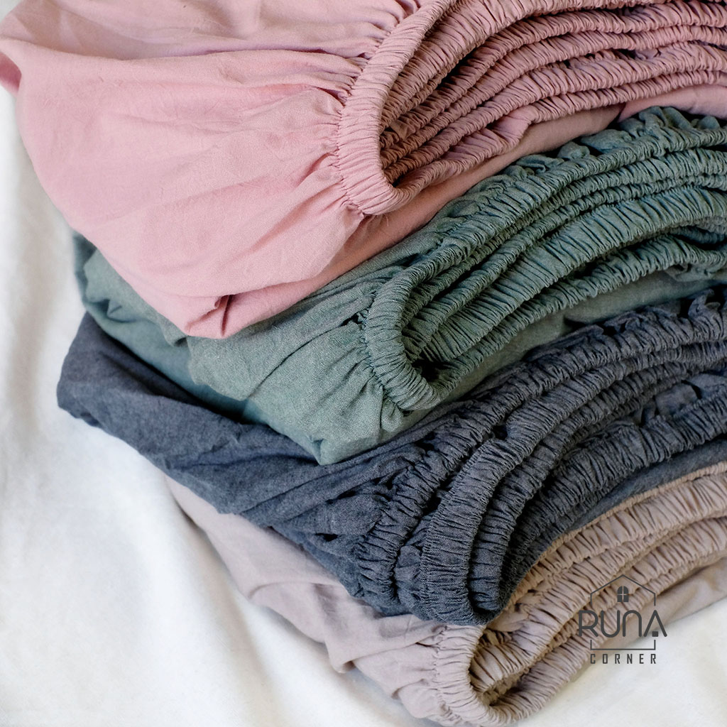 Ga chun Washed Cotton tự nhiên, êm ái cho giấc ngủ 3 Ga chun Washed Cotton