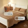 Bộ chăn ga gối Bamboo 4 món màu Wheat 14 Bộ chăn ga gối Bamboo 4 món màu Wheat