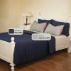 Bộ chăn ga gối Bamboo 4 món màu Navy 13 Bộ chăn ga gối Bamboo 4 món màu Navy
