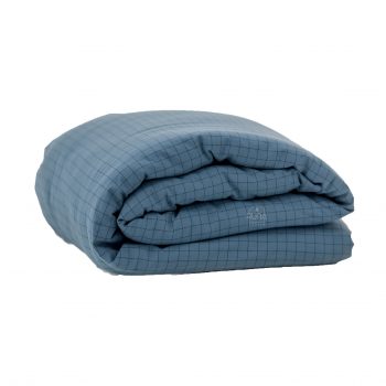 Vỏ chăn Washed Cotton mộc mạc, thấm hút tốt 30 caro xanh dam