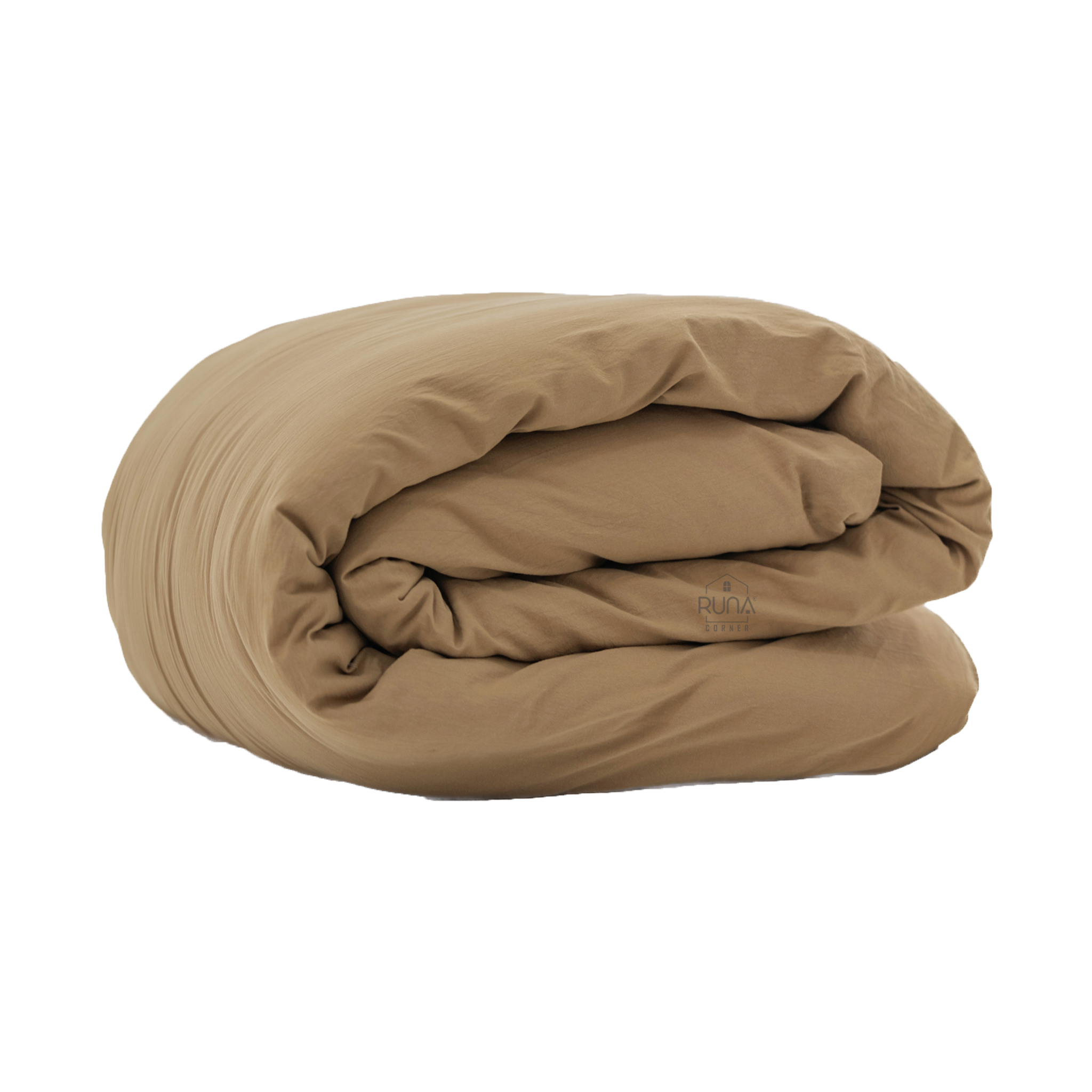 Vỏ chăn Washed Cotton mộc mạc, thấm hút tốt 5 vỏ chăn washed cotton nâu