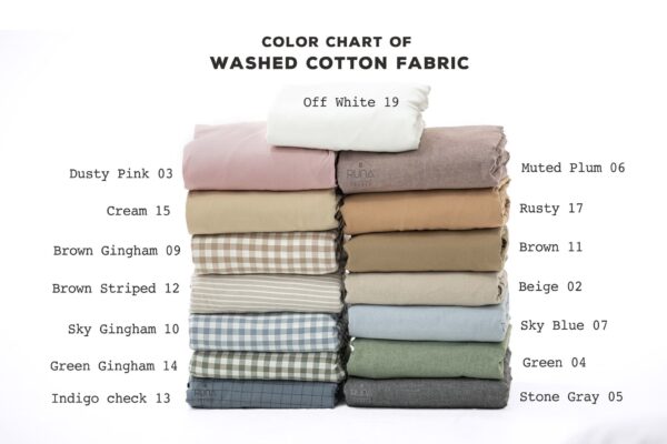 Washed Cotton - Sự Cân Bằng Cho 1 Giấc Ngủ Êm Ái 4 Bảng màu đa dạng của Washed Cotton